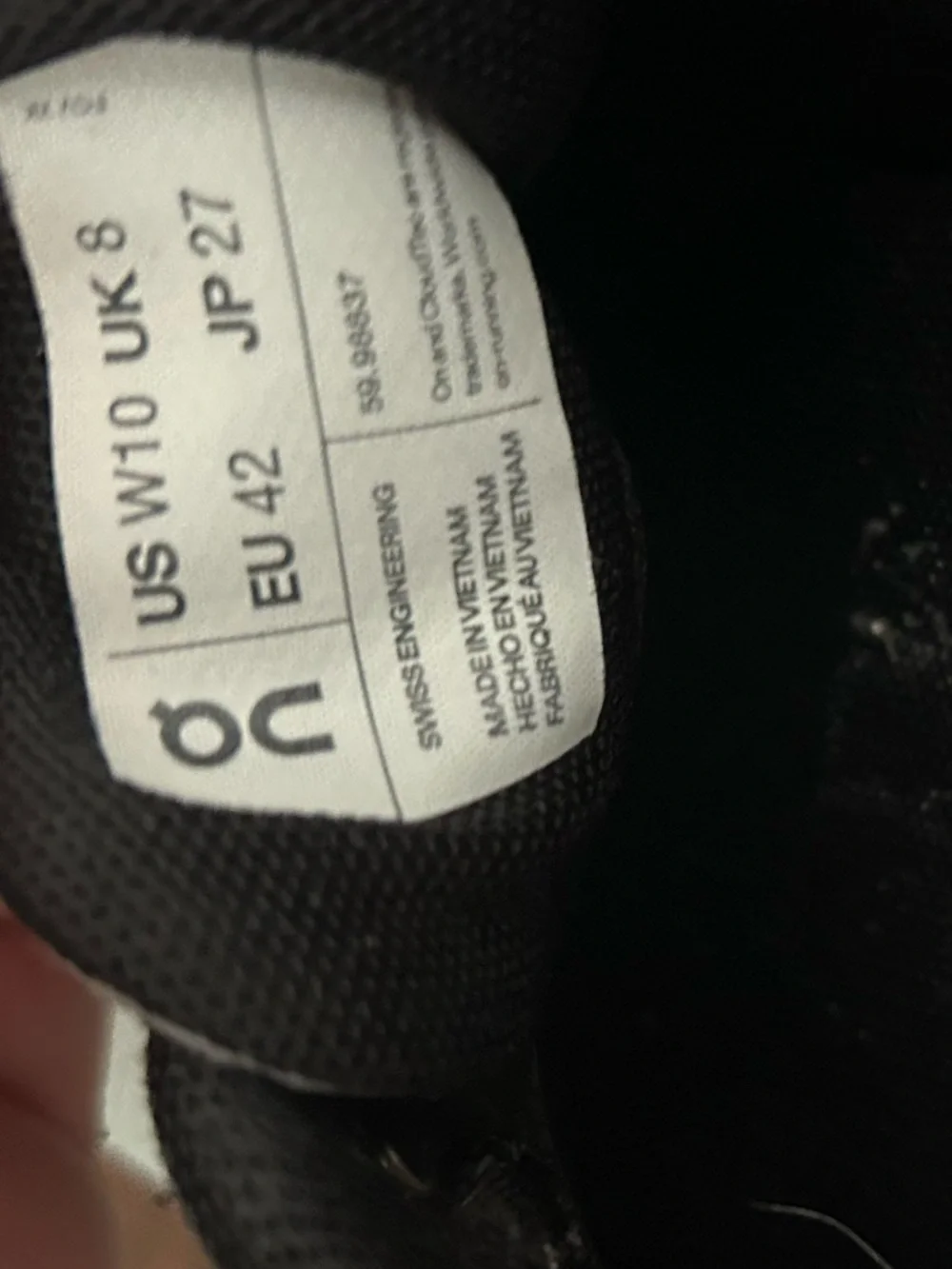 On Running Cloud 5 White waterproof Runner Sneakers Size10 - Picture 12 of 13